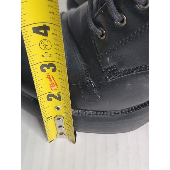 VGT No Boundaries 90s Y2K Black Chunky Platform Heel Boots Lace Up 7 Goth Grunge - Picture 12 of 14